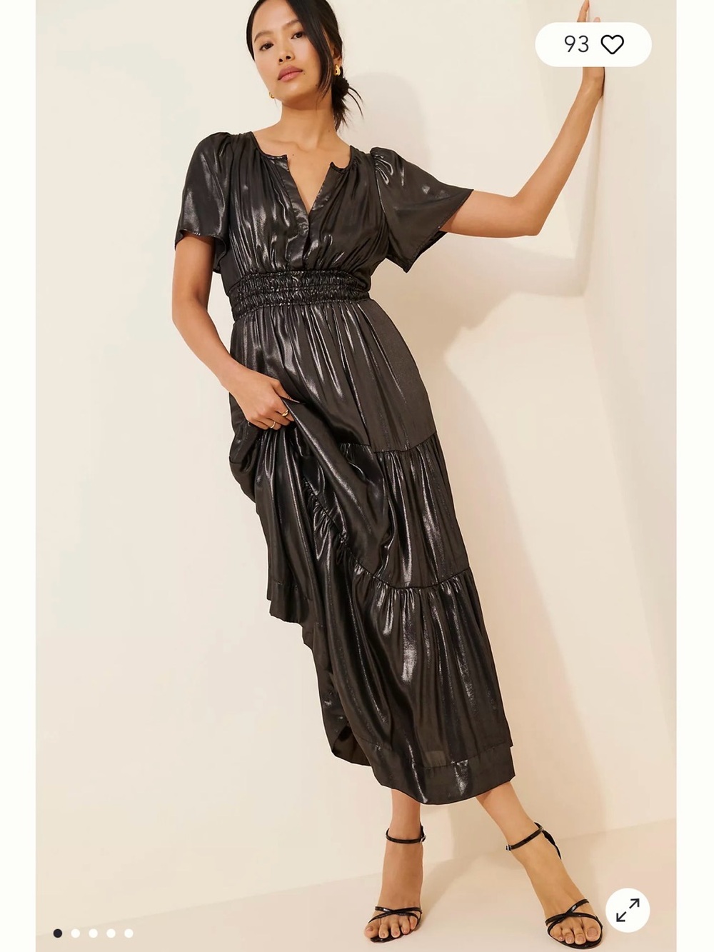 Anthropologie Somerset Limited Edition Metallic Maxi Dress - NWT